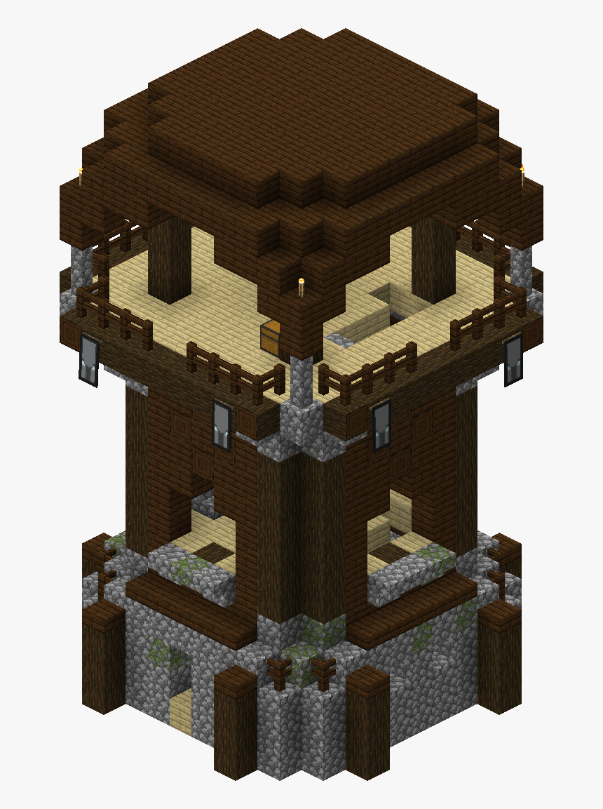 Pillager Outpost Watchtower - Raider Tower Minecraft, HD Png Download, Free Download