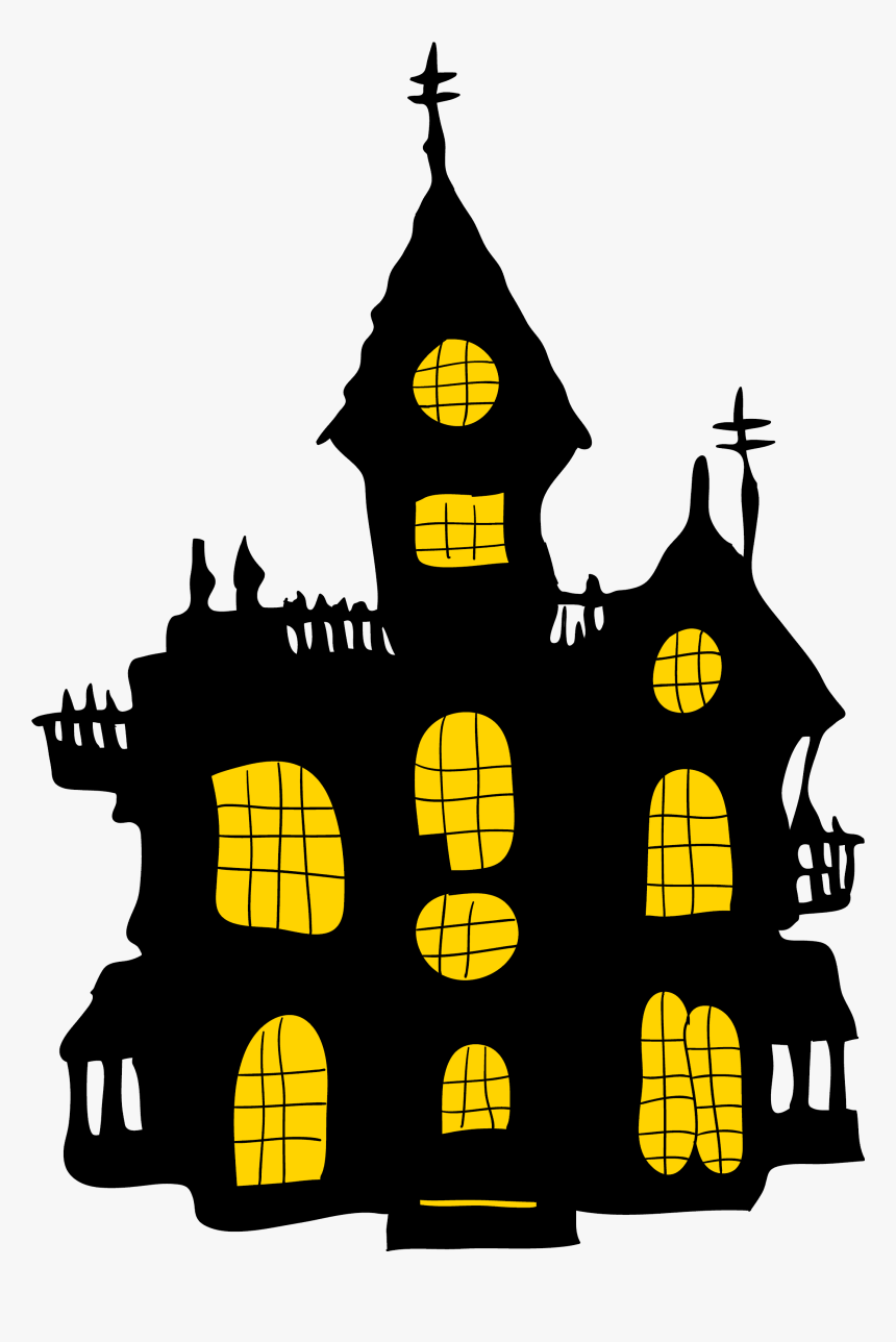 Haunted House Portable Network Graphics Halloween Image - Clip Art Transparent Background Halloween, HD Png Download, Free Download