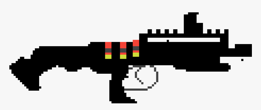 Drawn Shotgun Pixel Art - Fortnite Heavy Shotgun Pixel Art, HD Png Download, Free Download