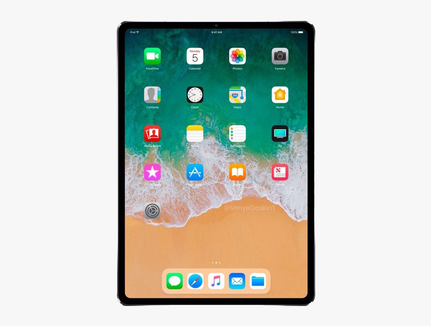 Ipad Pro Png High-quality Image - Apple Ipad 2018 Silver, Transparent Png, Free Download