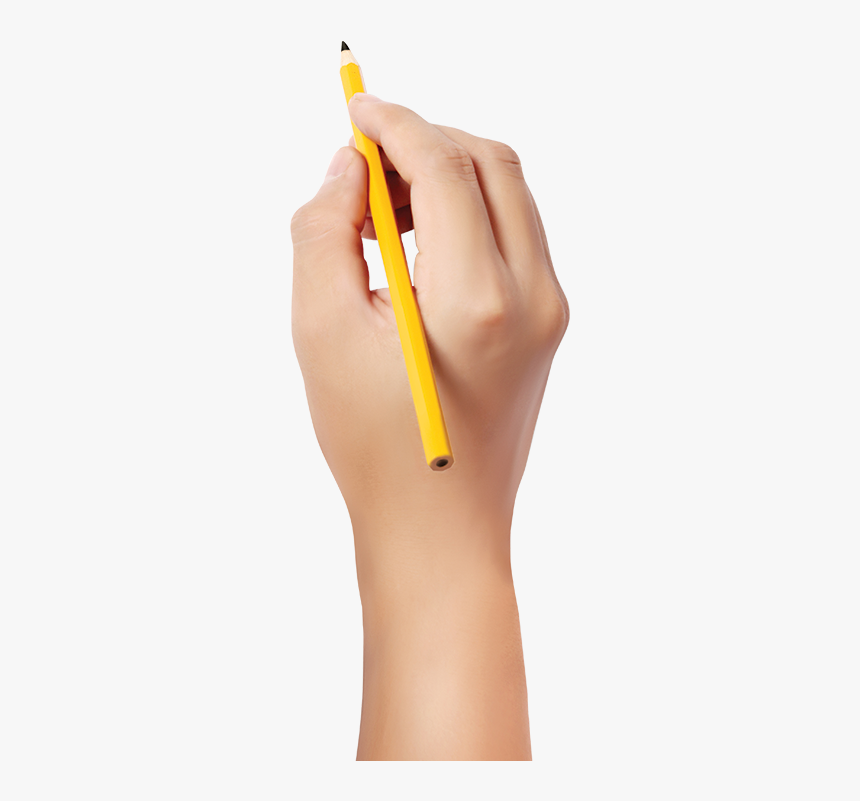 Hand And Pencil Png, Transparent Png, Free Download