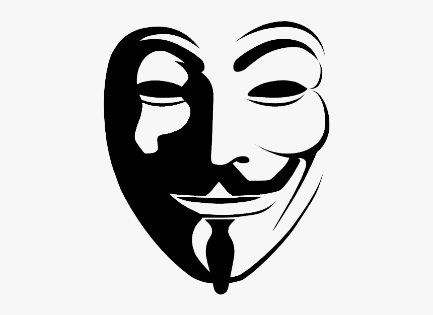 Anonymous Guy Fawkes Mask Clip Art - V For Vendetta Png, Transparent Png, Free Download