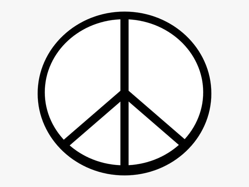 Infinity Symbol Clip Art - Thin Peace Sign Outline, HD Png Download, Free Download