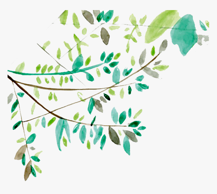 Leaf Watercolor Painting Euclidean Vector Icon - Transparent Watercolor Clip Art Leaf, HD Png Download, Free Download