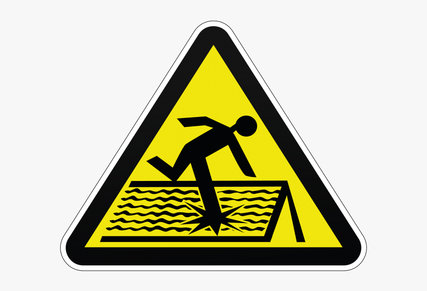 Danger Fragile Roof Safety Sign - Danger Fragile Roof Sign, HD Png Download, Free Download