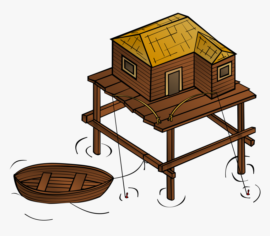 Draw House With Water, HD Png Download, Free Download