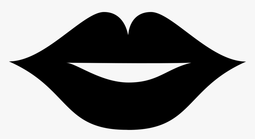 Lips Of Female Sexy Mouth - Lips Black And White Png, Transparent Png, Free Download