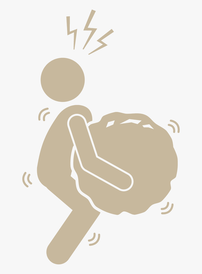 Man Carrying A Rock, HD Png Download, Free Download