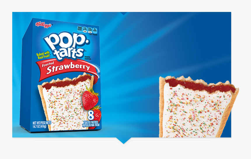 Transparent Breakfast Cereal Clipart - Pop Tart Strawberry No Frosting, HD Png Download, Free Download