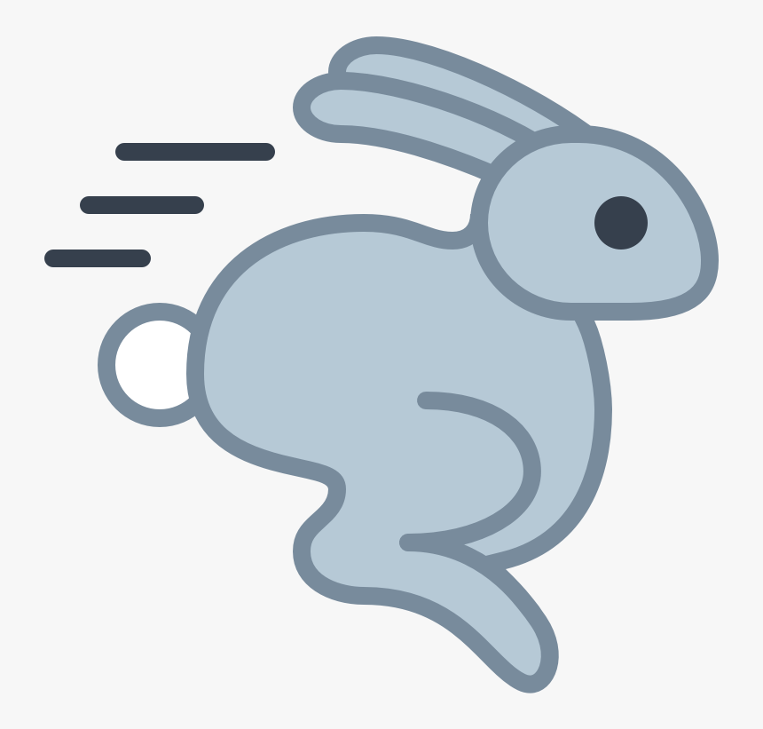 Transparent Cruel Clipart - Rabbit Running Fast Cartoon, HD Png Download, Free Download