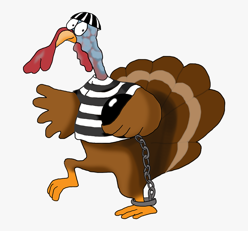 Thanksgiving Turkey Running Away - Cartoon Of Thanksgiving Turkey, HD Png Download, Free Download