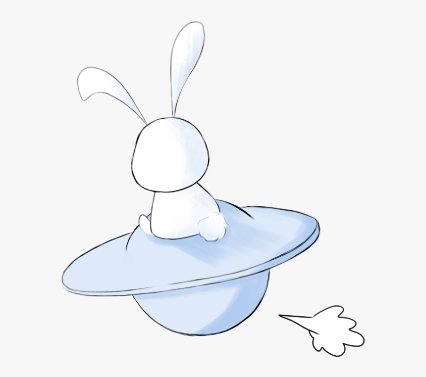 Sit Ufo Bunny Png Download - Illustration, Transparent Png, Free Download