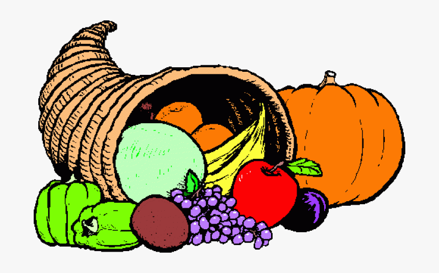 Cornucopia Clipart Black And White Www Transparent - Thanksgiving Coloring Pages Printables, HD Png Download, Free Download