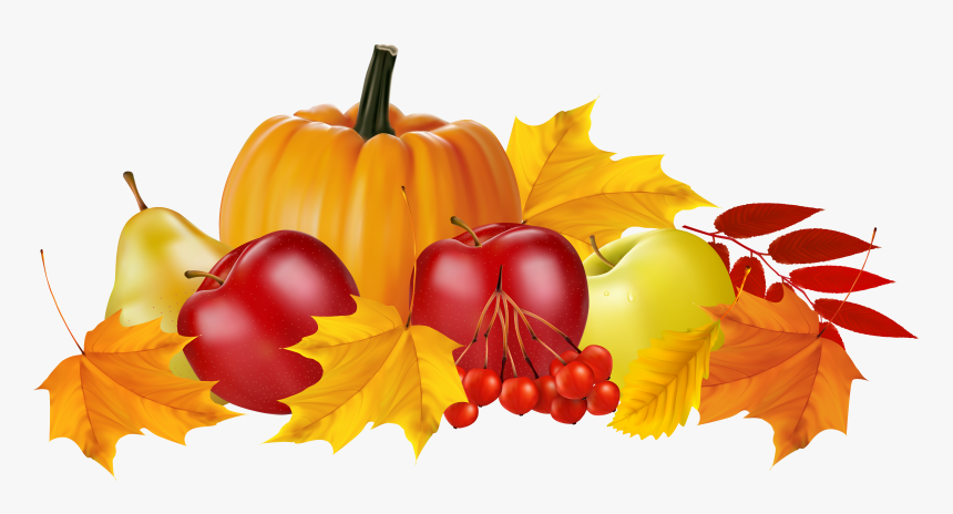 Autumn Pumpkin And Png - Fall Leaves And Pumpkin Clip Art, Transparent Png, Free Download