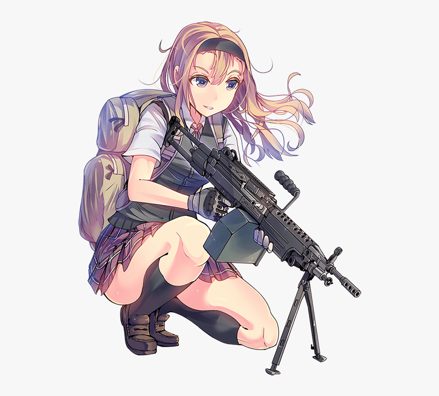 Shooting Girl Wikia - 밀리터리 미소녀, HD Png Download, Free Download