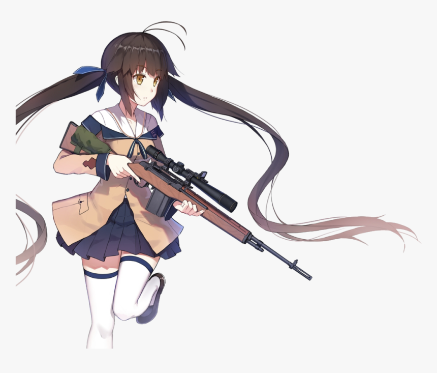 Anime Girl Gun Incredible - Anime Girl Gun Png, Transparent Png, Free Download