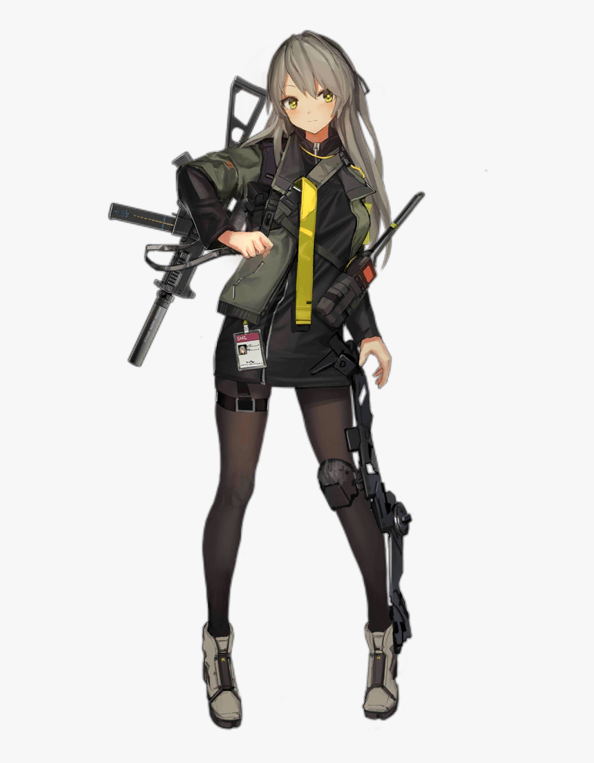 Transparent Anime Girl With Gun Png Ump40 Girl Frontline Png Download Kindpng