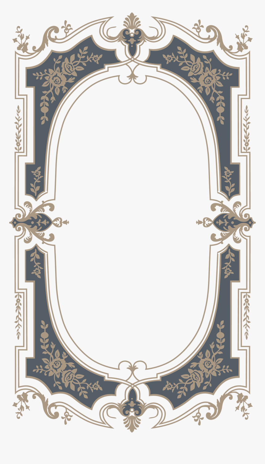 Transparent Vintage Oval Frame Png - Vector Vintage Frame Free Download, Png Download, Free Download