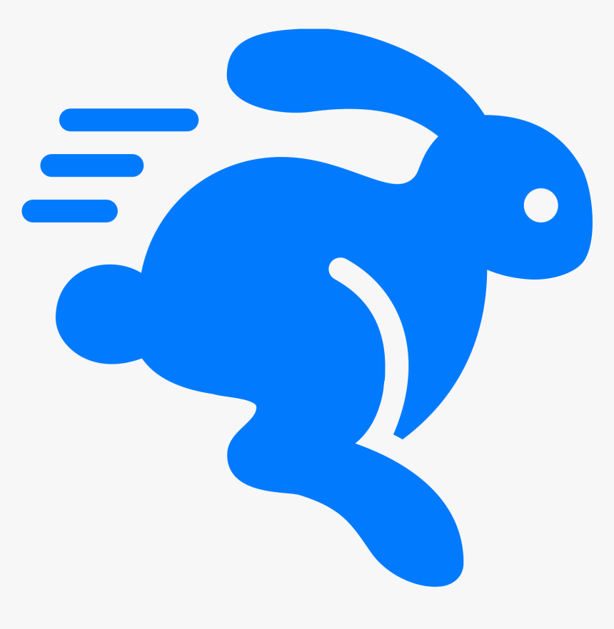 Transparent Running Horse Clipart - Rabbit Running Cartoon Transparent Png, Png Download, Free Download