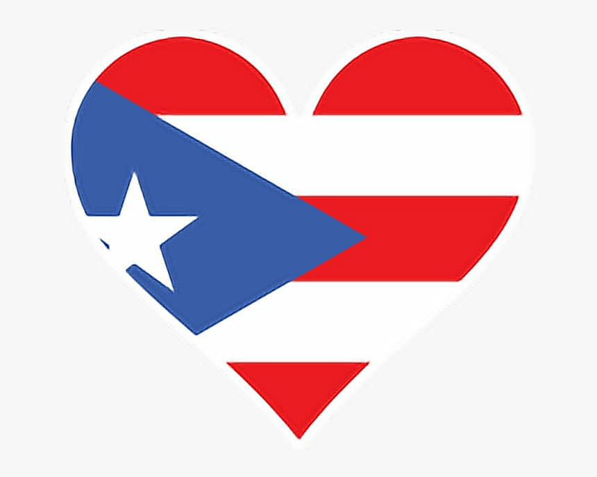 Transparent Puerto Rican Food Clipart - Puerto Rican Flag Heart, HD Png Download, Free Download