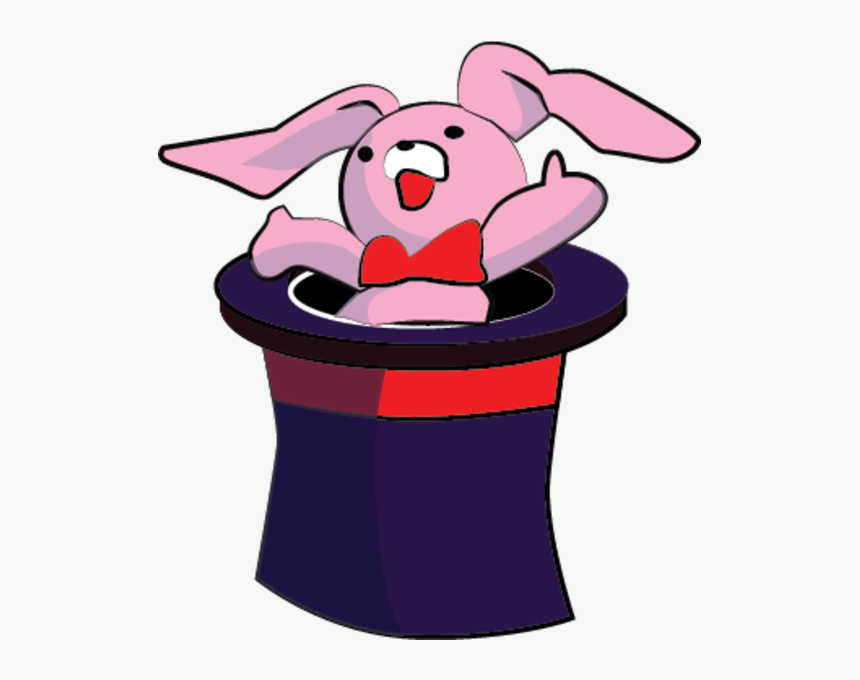 Vector Rabbit Magic - Hat With Rabbit Art, HD Png Download, Free Download