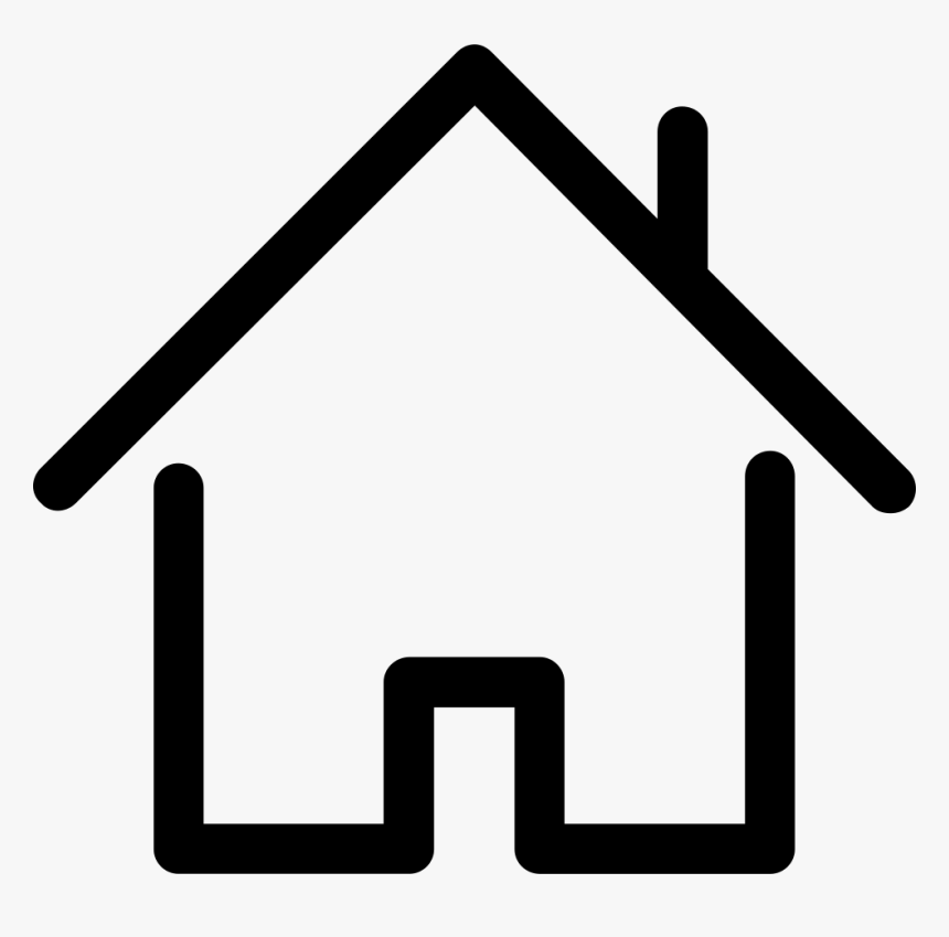 Svg Icon Free Download - House Outline Png, Transparent Png, Free Download