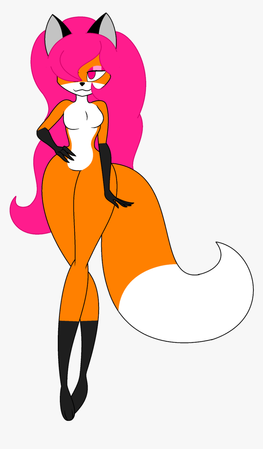 Anthro Furry Vixen Kimiko - Cartoon, HD Png Download, Free Download