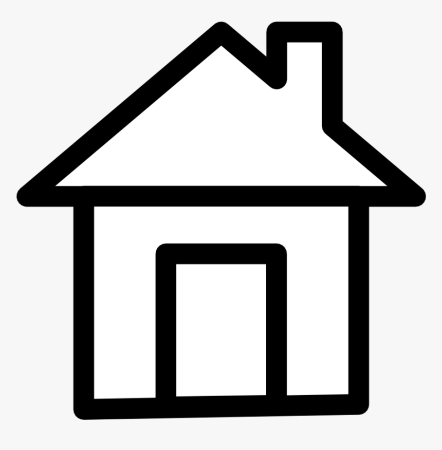 Black And White House Icon - Home Picture Black And White, HD Png Download, Free Download