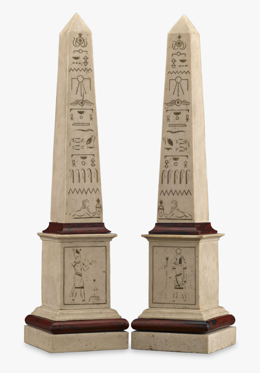 19th Century Egyptian Revival Obelisk Models - Egyptian Obelisk Png, Transparent Png, Free Download