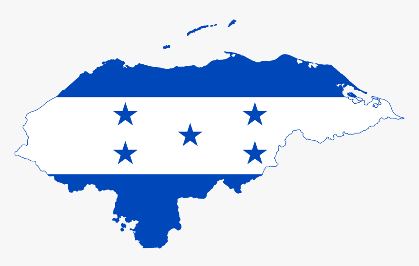 Honduras Map With Flag, HD Png Download, Free Download