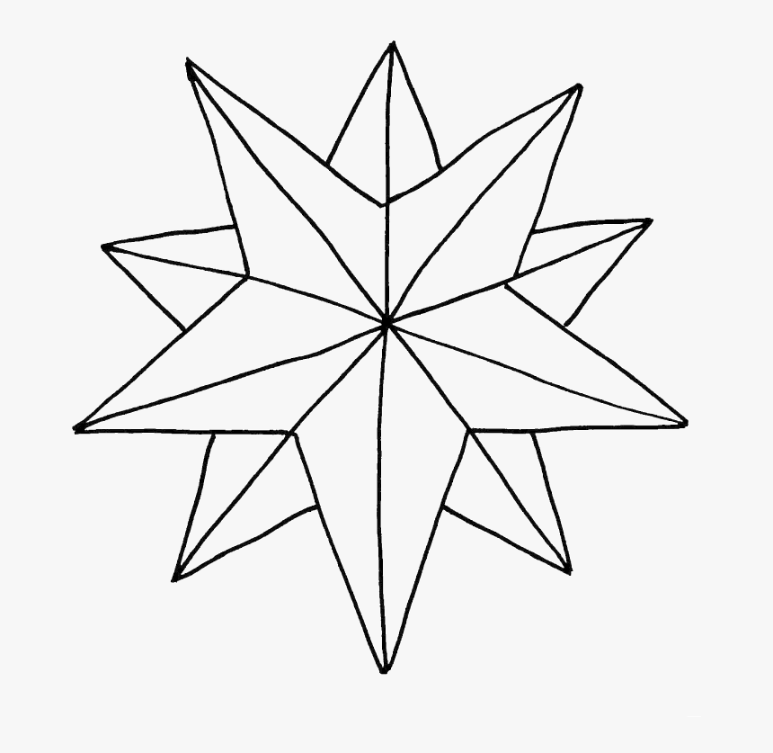 Cliparts For Free Download Starburst Clipart Drawing - Draw A Christmas Star, HD Png Download, Free Download