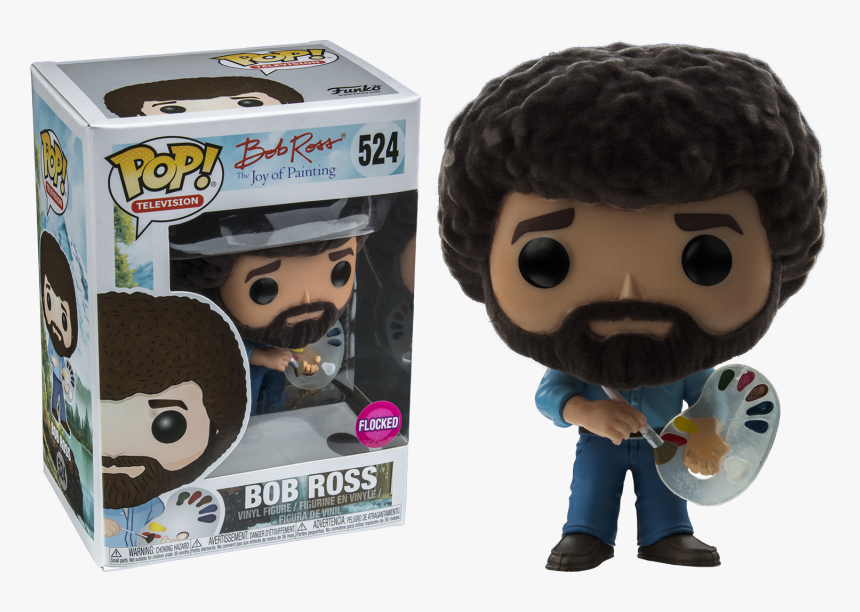 The Joy Of Painting - Bob Ross Funko Flocked, HD Png Download, Free Download