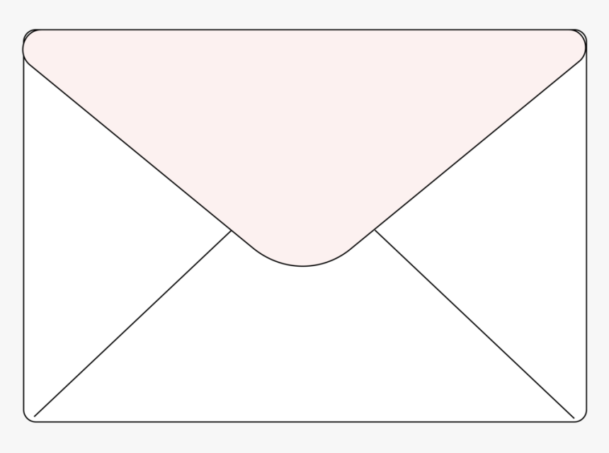 Blush Envelope Icon - Line Art, HD Png Download, Free Download