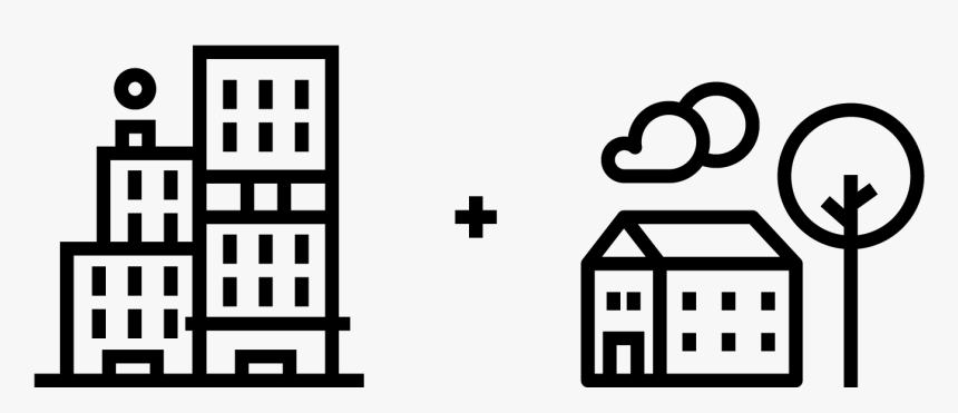 Urban And Rural Icon, HD Png Download, Free Download