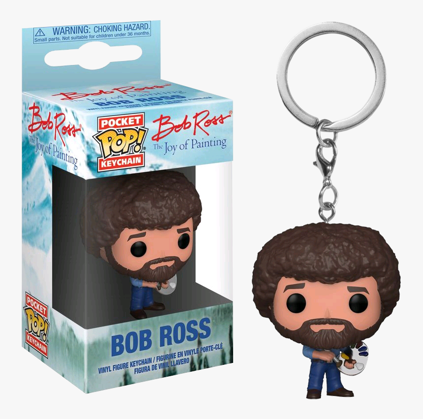 Bob Ross Funko Pop Keychain, HD Png Download, Free Download