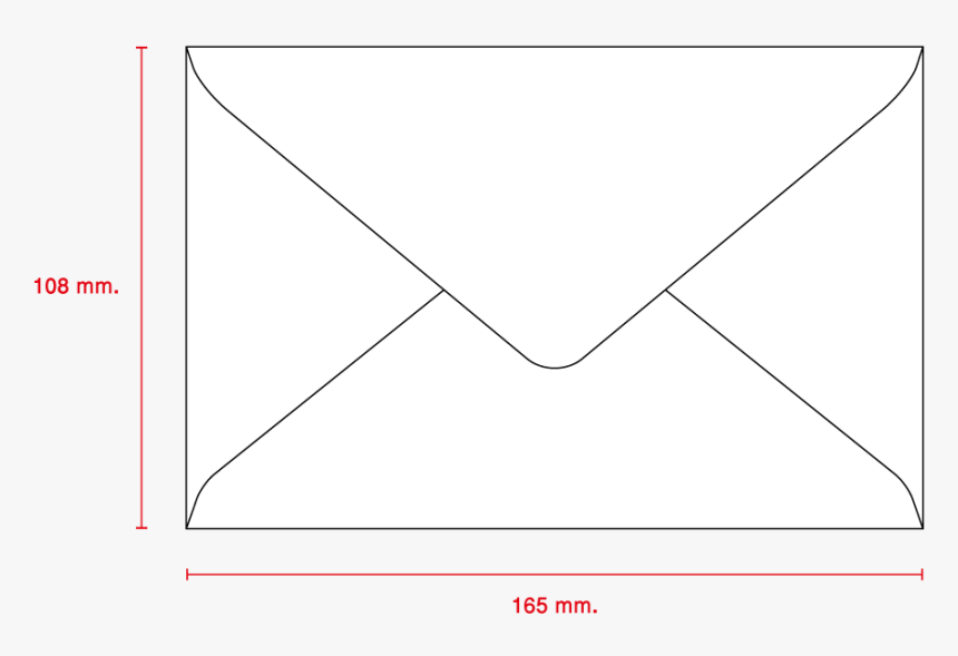 White Envelope No - Line Art, HD Png Download, Free Download