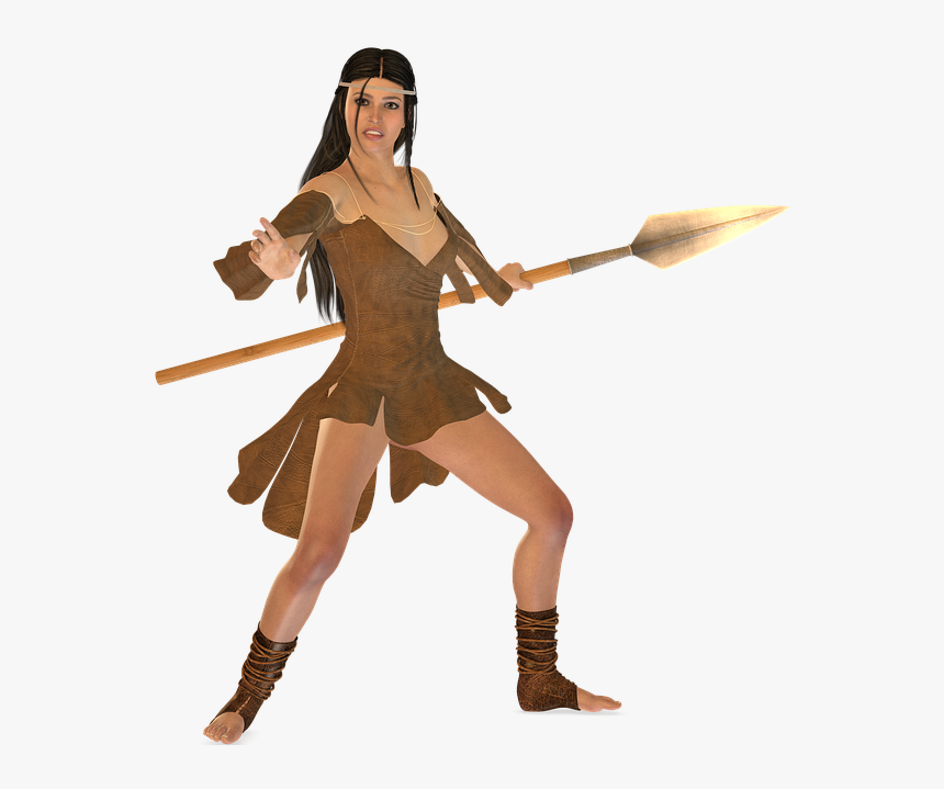 Woman, Warrior, Tube, Beauty, Elegant, Determined - Girl Warrior Transparent, HD Png Download, Free Download