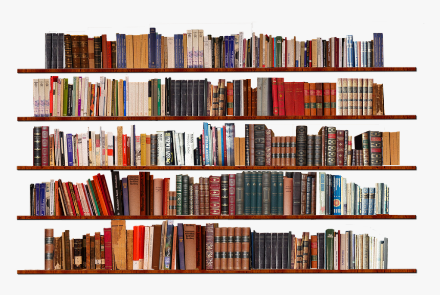 Bookshelf, Isolated, Transparent Background, Books - Transparent Backgrounds Books Png, Png Download, Free Download