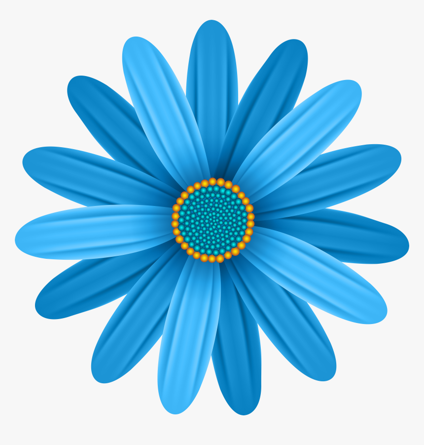 Blue Flower Clipart Png, Transparent Png, Free Download