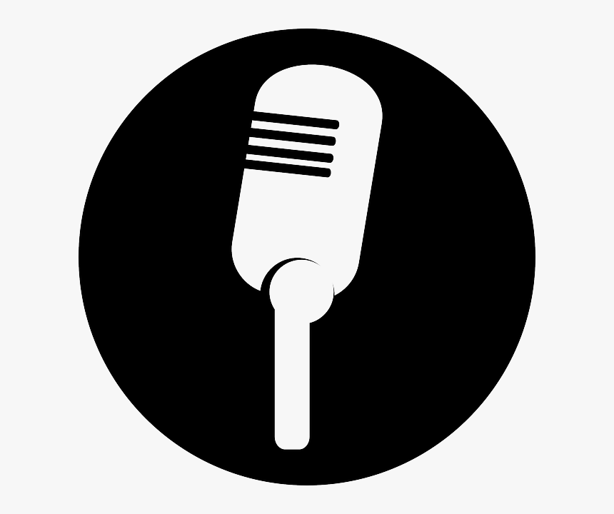 Picture - White Microphone Vector Png, Transparent Png, Free Download