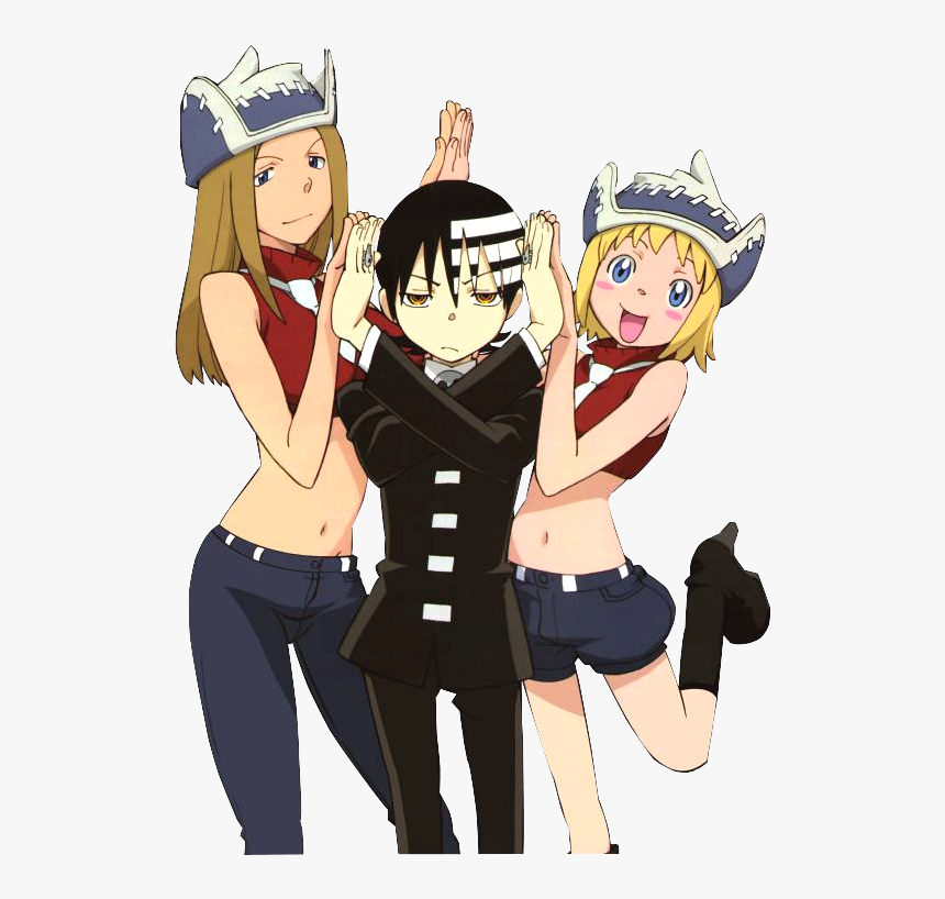 Soul Eater Image - Death The Kid Liz And Patty, HD Png Download - kindpng.