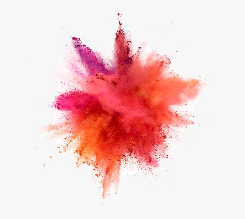 Color Dust Explosion Photography Drawing - Transparent Background Paint Explosion Png, Png Download, Free Download