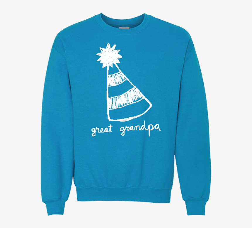 Party Hat Crewneck Sweatshirt - Crew Neck, HD Png Download, Free Download