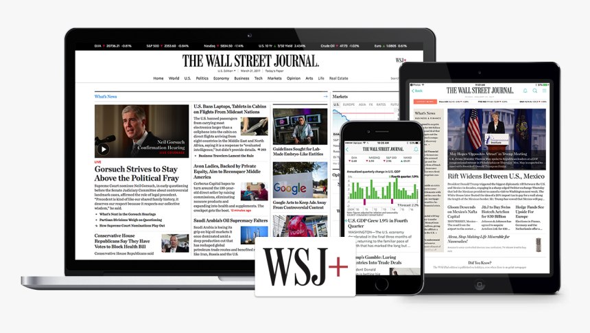 Transparent The Wall Street Journal Logo Png - Wall Street Journal, Png Download, Free Download