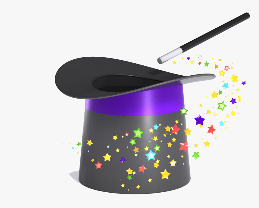 Magic Hat Png - Top Hat And Wand, Transparent Png, Free Download