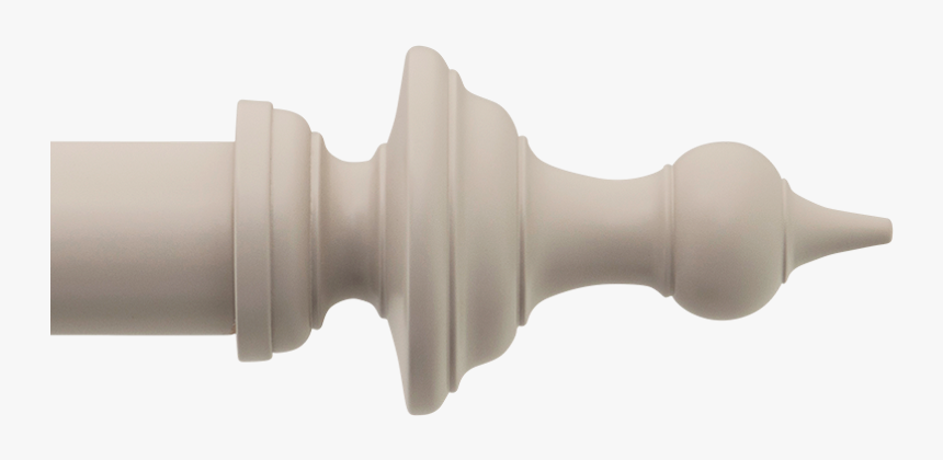 Wooden Curtain Pole Finial Spun Spire - Endmill, HD Png Download, Free Download