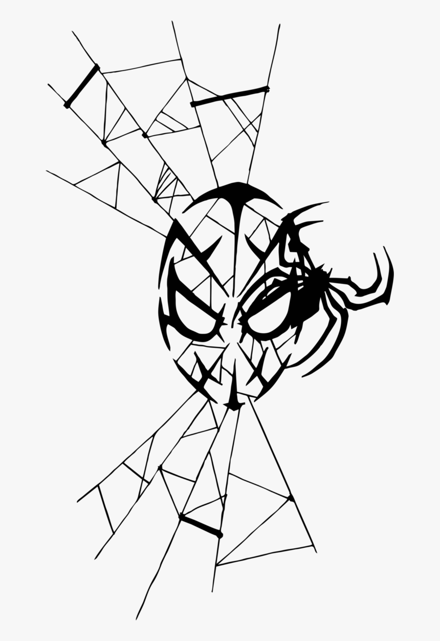 Fireworks Transparent Gif - Spiderman Black And White, HD Png Download, Free Download