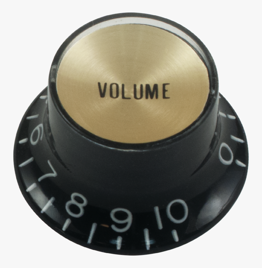 Knob Volume Gold Top Cap Guitar Hat Clipart - Guitar Volume Knob Top Down, HD Png Download, Free Download