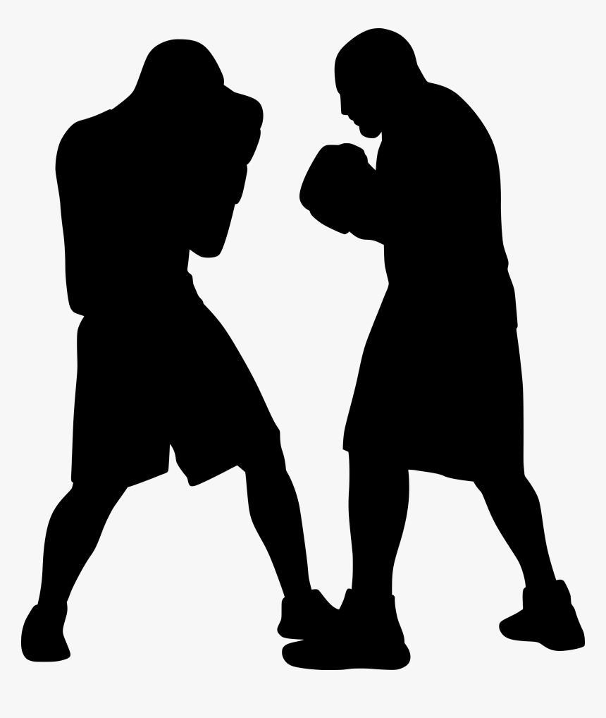 Silhouette Boxing Png, Transparent Png, Free Download