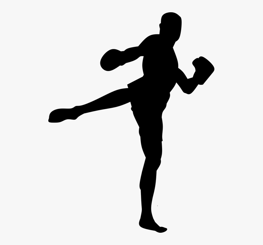 Boxing, Boxer, Man, Silhouette, Fighter, Exercise - Silhueta Lutador, HD Png Download, Free Download